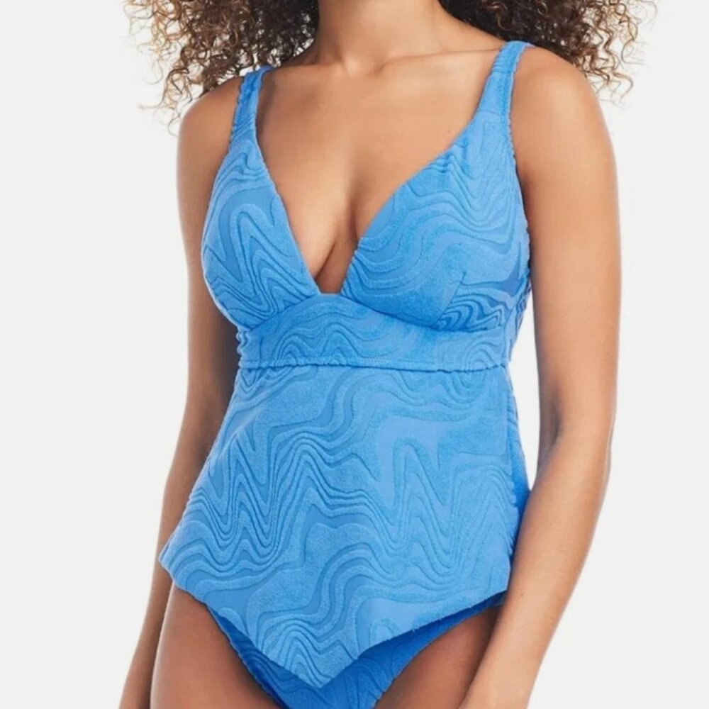 Bar III Heat Wave Hankey Textured  2 Piece Bikini Set